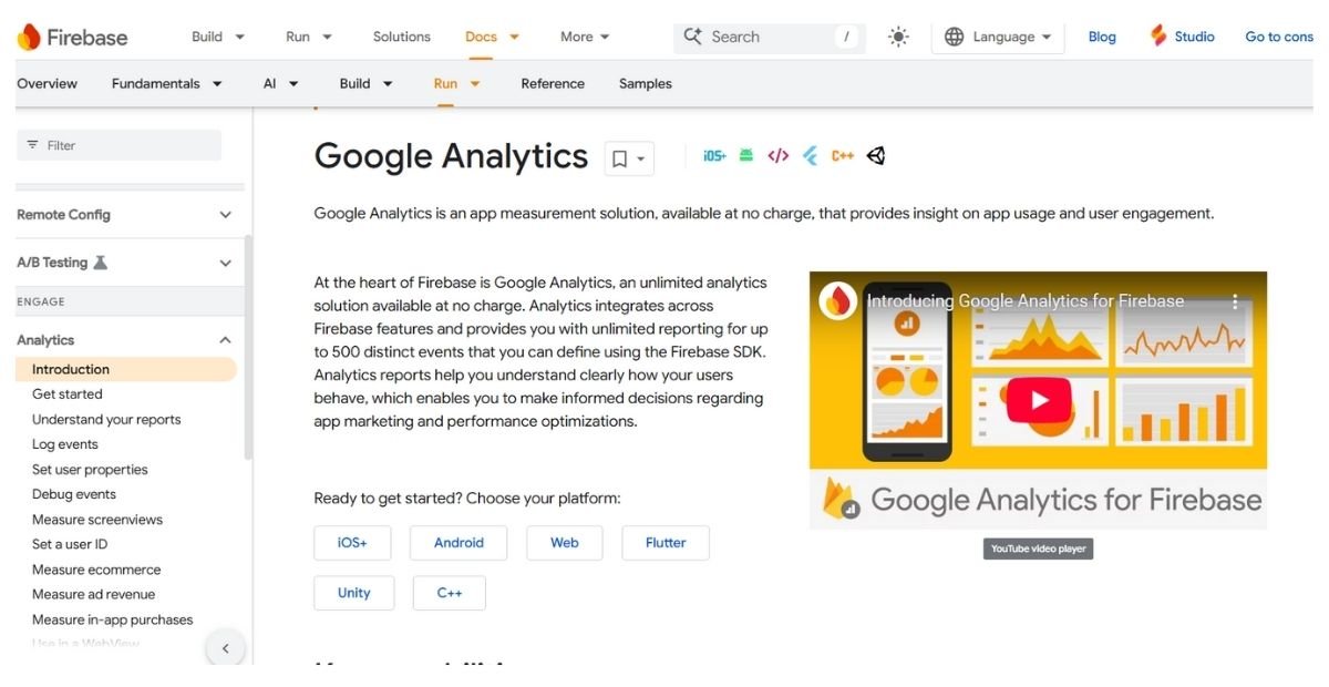 Firebase Analytics